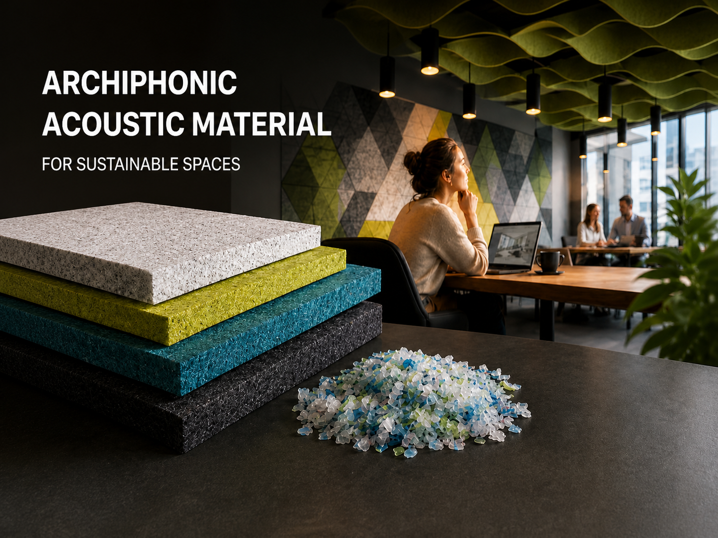 What is ARCHIPHONIC PET felt and why is it perfect for acoustics?
