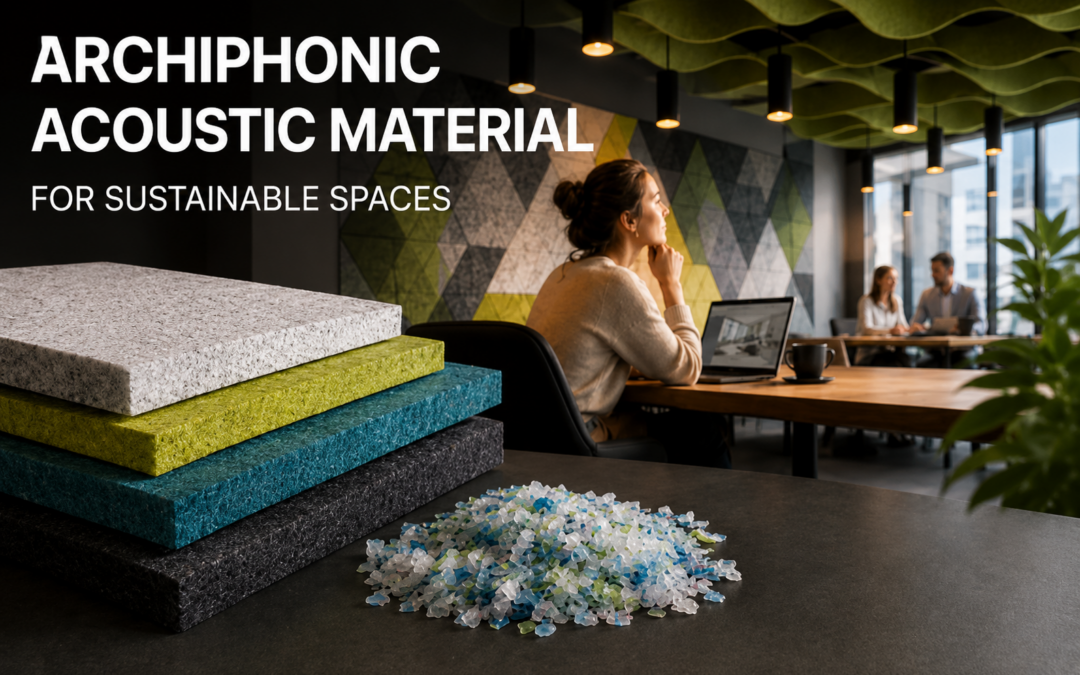 What is ARCHIPHONIC PET felt and why is it perfect for acoustics?